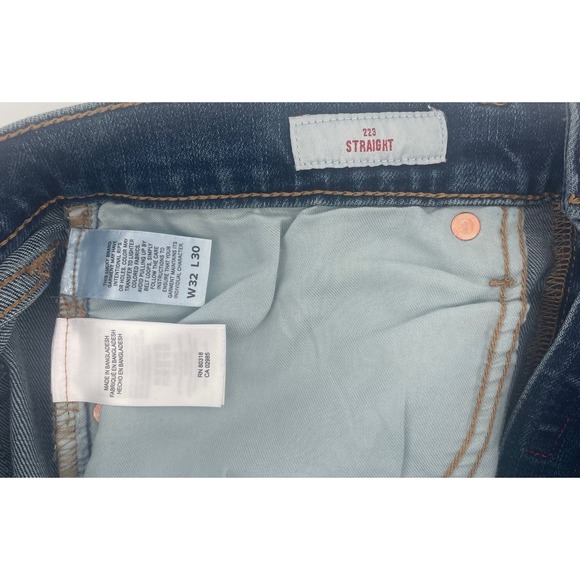 Lucky Brand 223 Straight Advanced Stretch Mens Jeans Blue Denim Size 32x30 NWT - Picture 4 of 10